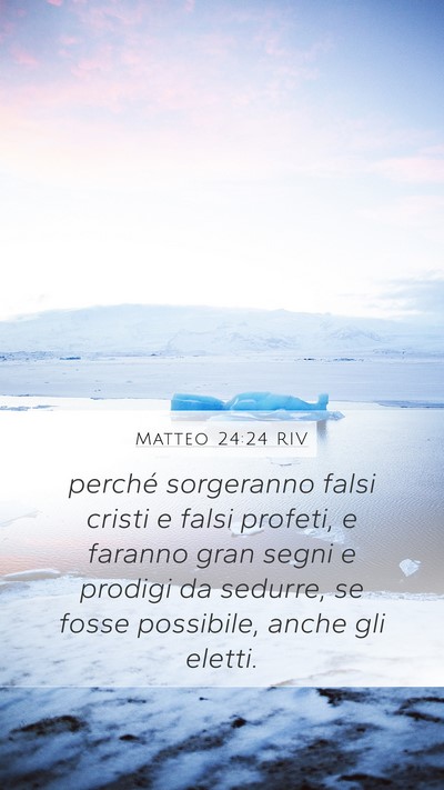Matteo 24:24 RIV Bible Verse Image