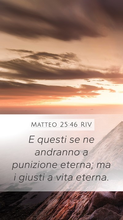 Matteo 25:46 RIV Bible Verse Image