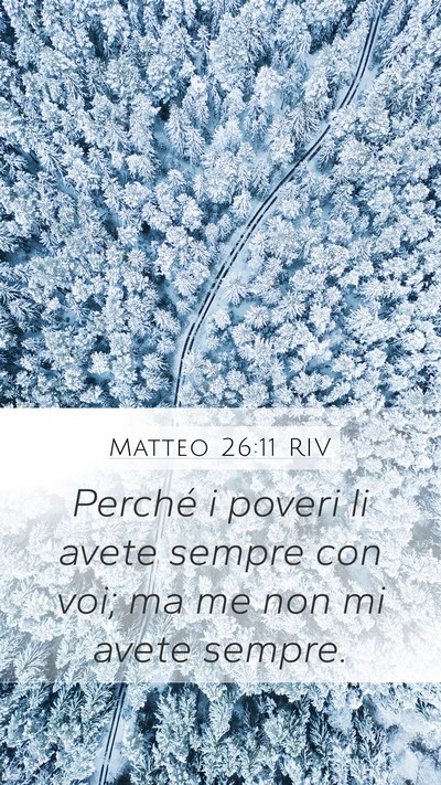 Matteo 26:11 RIV Bible Verse Image