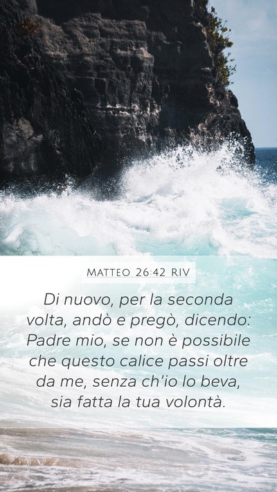 Matteo 26:42 RIV Bible Verse Image
