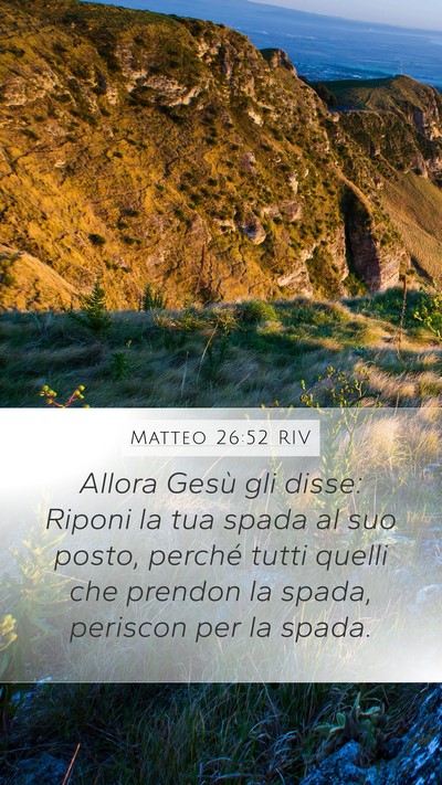 Matteo 26:52 RIV Bible Verse Image