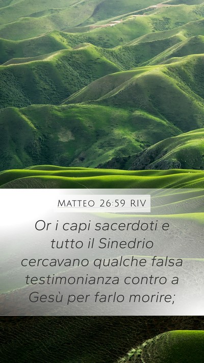 Matteo 26:59 RIV Bible Verse Image