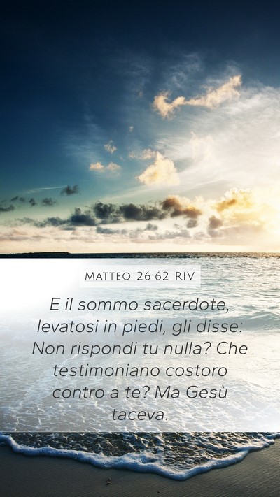 Matteo 26:62 RIV Bible Verse Image