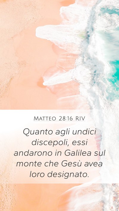 Matteo 28:16 RIV Bible Verse Image