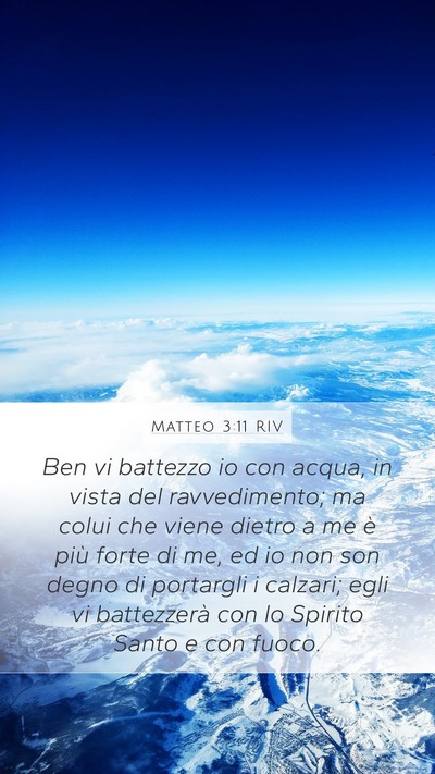Matteo 3:11 RIV Bible Verse Image
