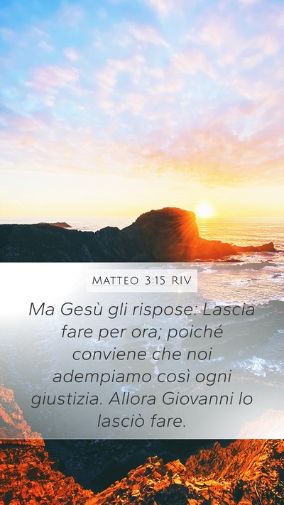 Matteo 3:15 RIV Bible Verse Image