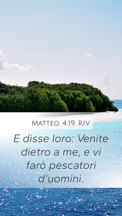 Matteo 4:19 RIV Bible Verse Image