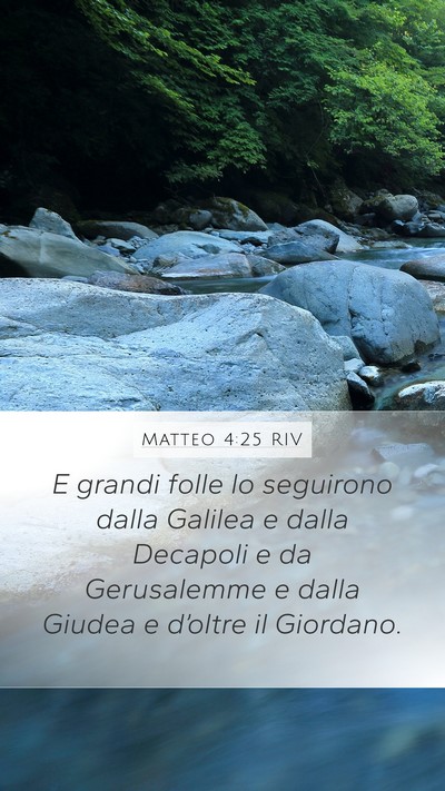 Matteo 4:25 RIV Bible Verse Image
