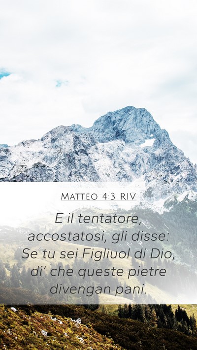 Matteo 4:3 RIV Bible Verse Image