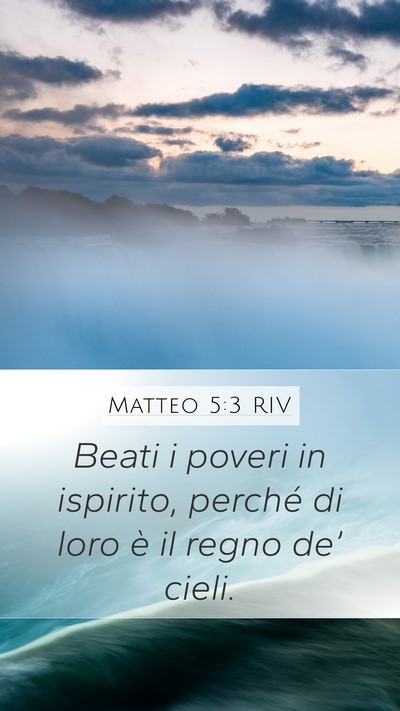 Matteo 5:3 RIV Bible Verse Image