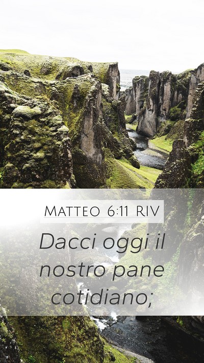 Matteo 6:11 RIV Bible Verse Image