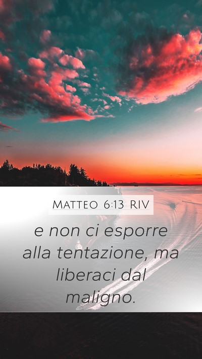 Matteo 6:13 RIV Bible Verse Image