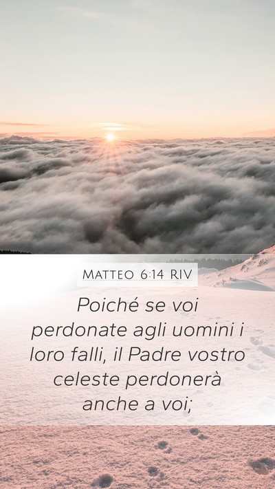 Matteo 6:14 RIV Bible Verse Image