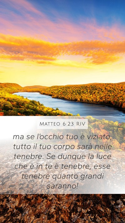 Matteo 6:23 RIV Bible Verse Image