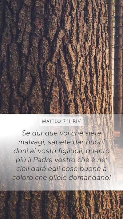 Matteo 7:11 RIV Bible Verse Image
