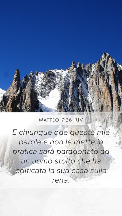 Matteo 7:26 RIV Bible Verse Image
