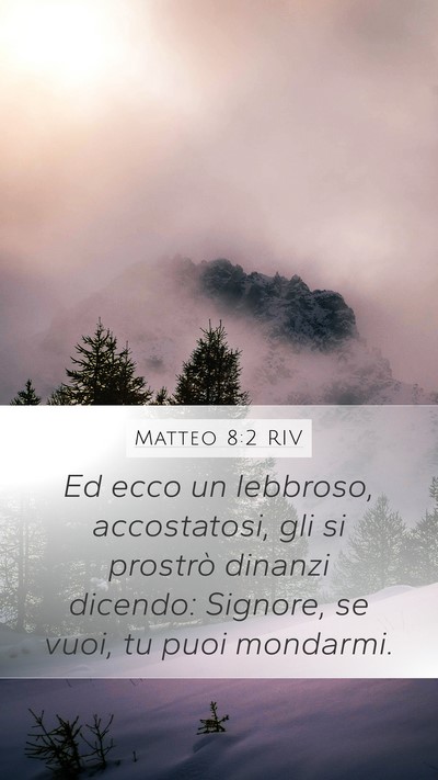 Matteo 8:2 RIV Bible Verse Image