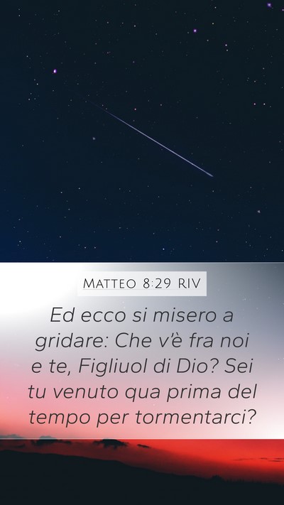 Matteo 8:29 RIV Bible Verse Image