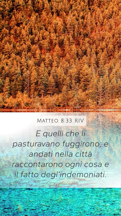 Matteo 8:33 RIV Bible Verse Image