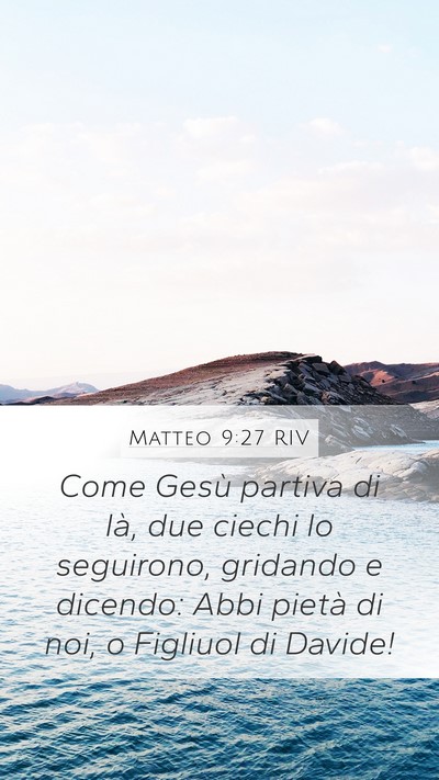 Matteo 9:27 RIV Bible Verse Image