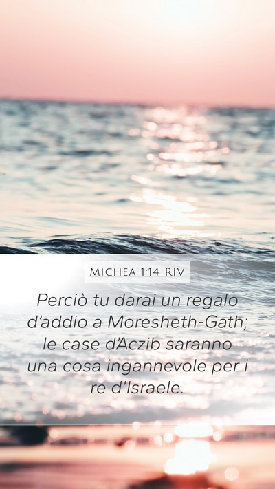 Michea 1:14 RIV Bible Verse Image