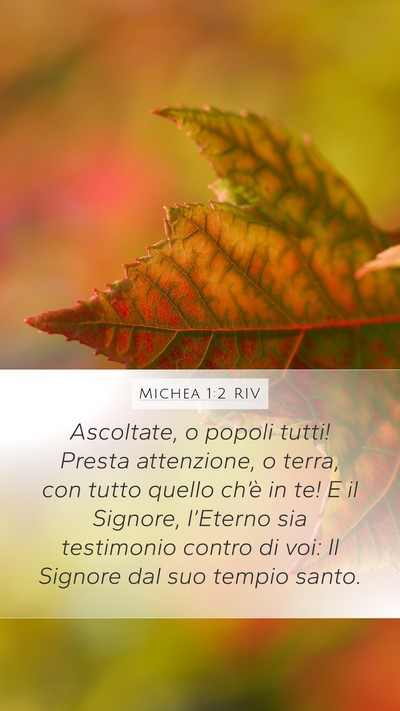 Michea 1:2 RIV Bible Verse Image