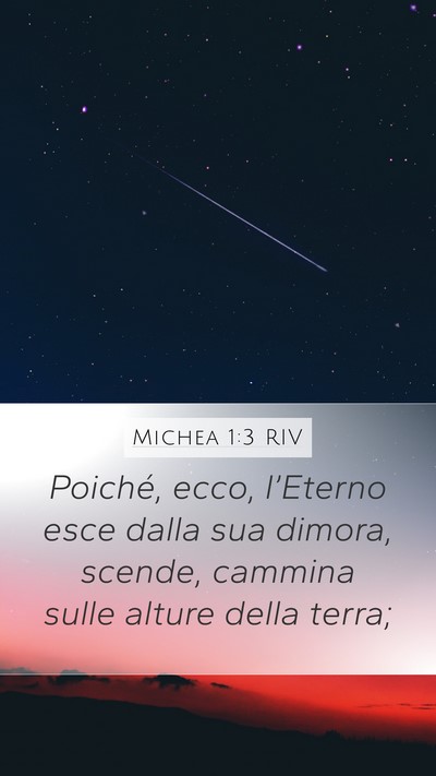 Michea 1:3 RIV Bible Verse Image