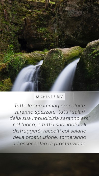 Michea 1:7 RIV Bible Verse Image