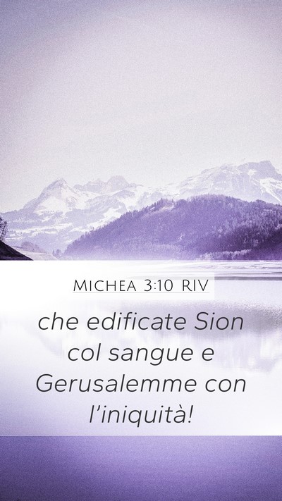 Michea 3:10 RIV Bible Verse Image