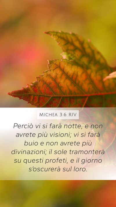 Michea 3:6 RIV Bible Verse Image