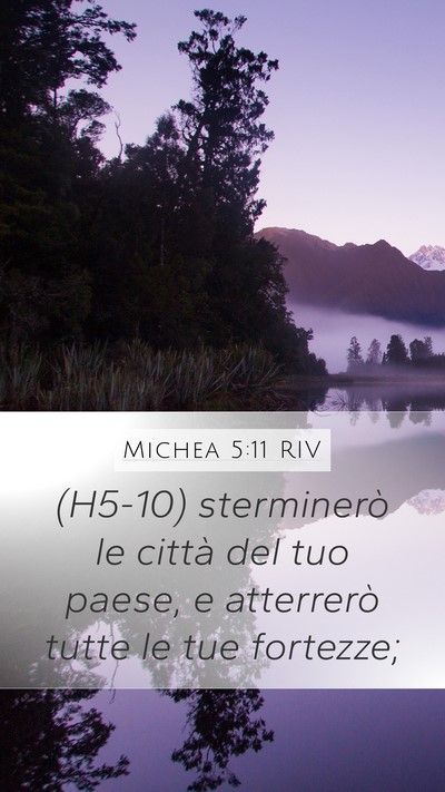 Michea 5:11 RIV Bible Verse Image