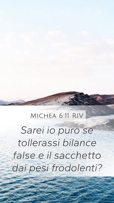 Michea 6:11 RIV Bible Verse Image