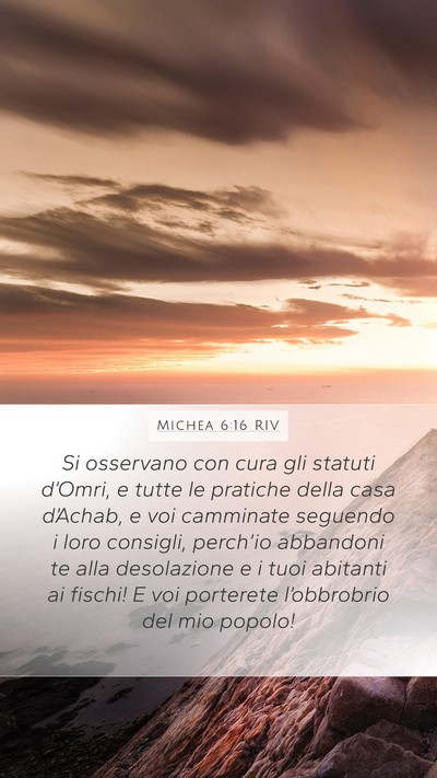 Michea 6:16 RIV Bible Verse Image