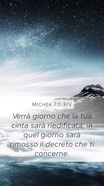 Michea 7:11 RIV Bible Verse Image