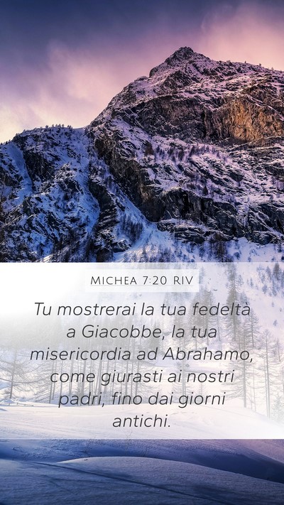 Michea 7:20 RIV Bible Verse Image