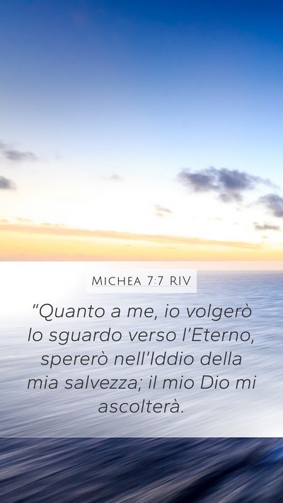 Michea 7:7 RIV Bible Verse Image