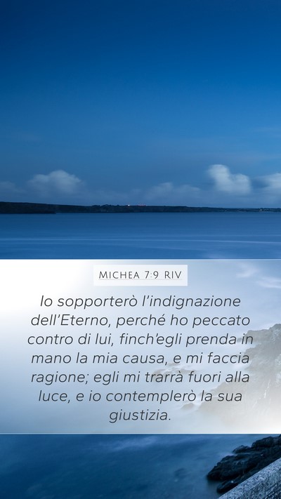 Michea 7:9 RIV Bible Verse Image