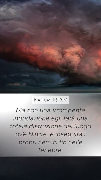 Nahum 1:8 RIV Bible Verse Image