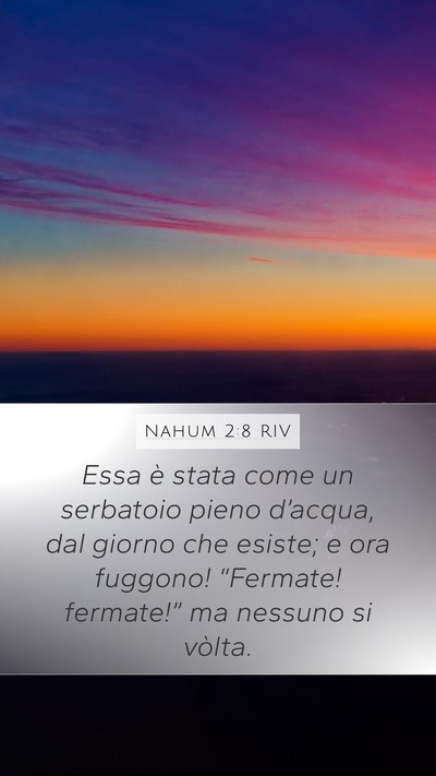 Nahum 2:8 RIV Bible Verse Image