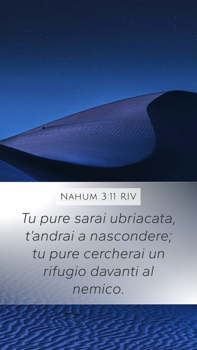 Nahum 3:11 RIV Bible Verse Image