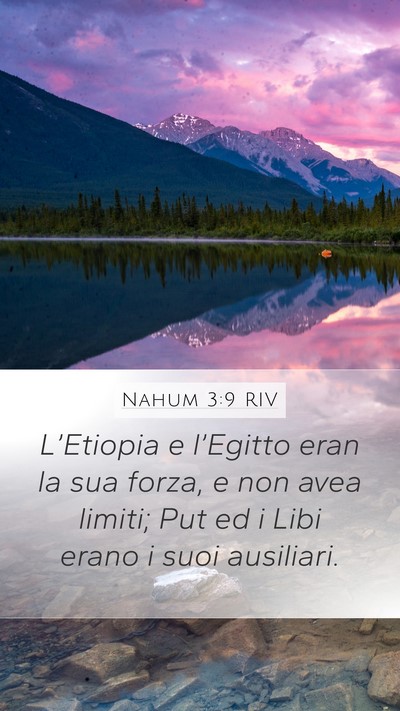 Nahum 3:9 RIV Bible Verse Image