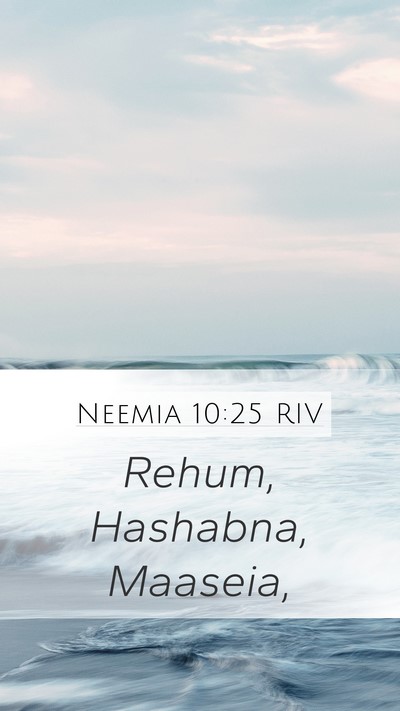 Neemia 10:25 RIV Bible Verse Image