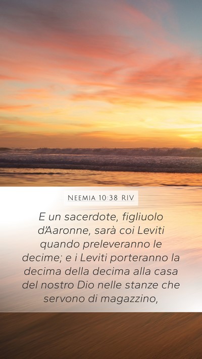 Neemia 10:38 RIV Bible Verse Image
