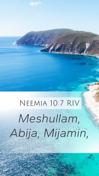 Neemia 10:7 RIV Bible Verse Image