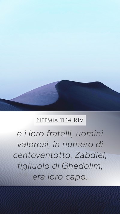 Neemia 11:14 RIV Bible Verse Image