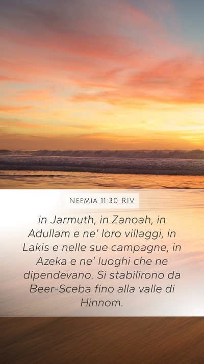 Neemia 11:30 RIV Bible Verse Image