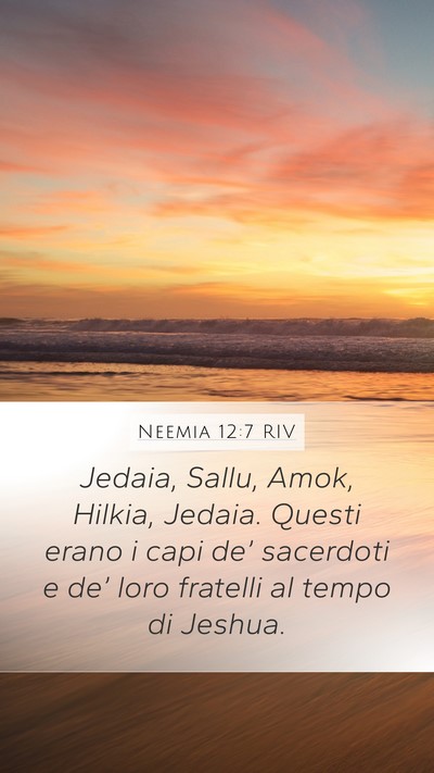 Neemia 12:7 RIV Bible Verse Image