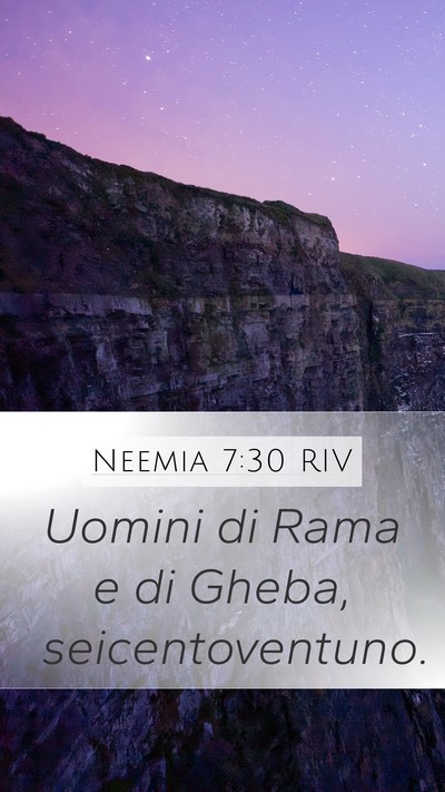 Neemia 7:30 RIV Bible Verse Image