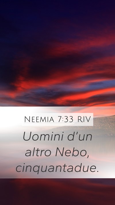 Neemia 7:33 RIV Bible Verse Image