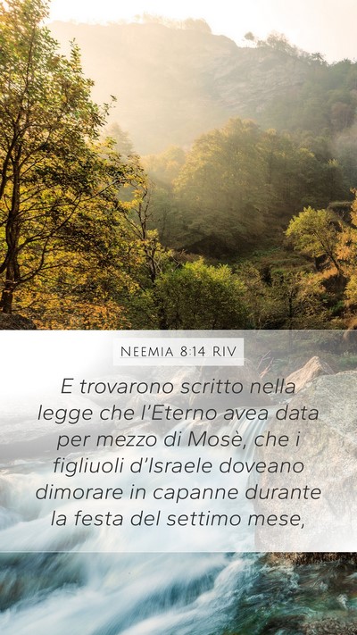 Neemia 8:14 RIV Bible Verse Image